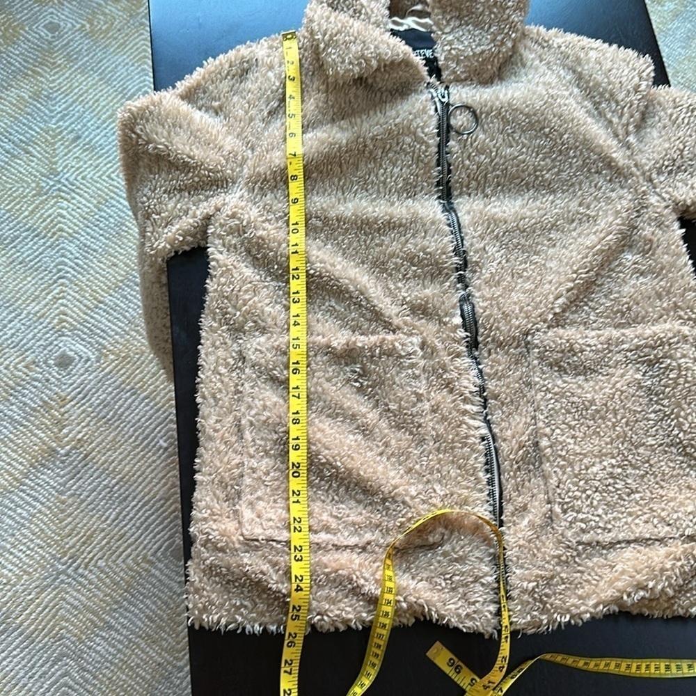 Steve Madden teddy bear jacket zip front jacket. - Picture 6 of 9